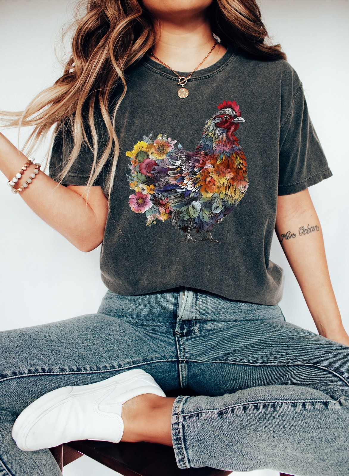 Farm Shirt Animal Shirt Gift For Her Mothers Day Gift Chicken Girl Shirt Farmer