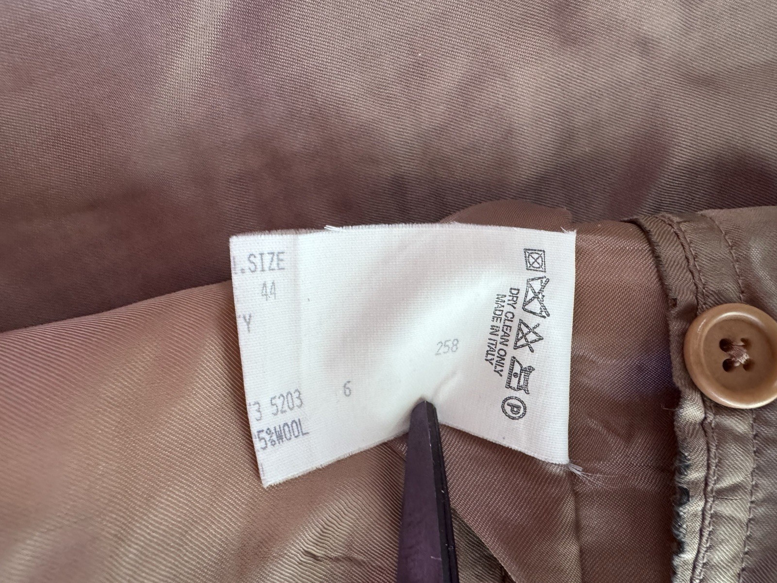 Brooks Brothers Men’s Brown Plaid Tweed Silk Linen Wool Sport Coat 44 Made Italy