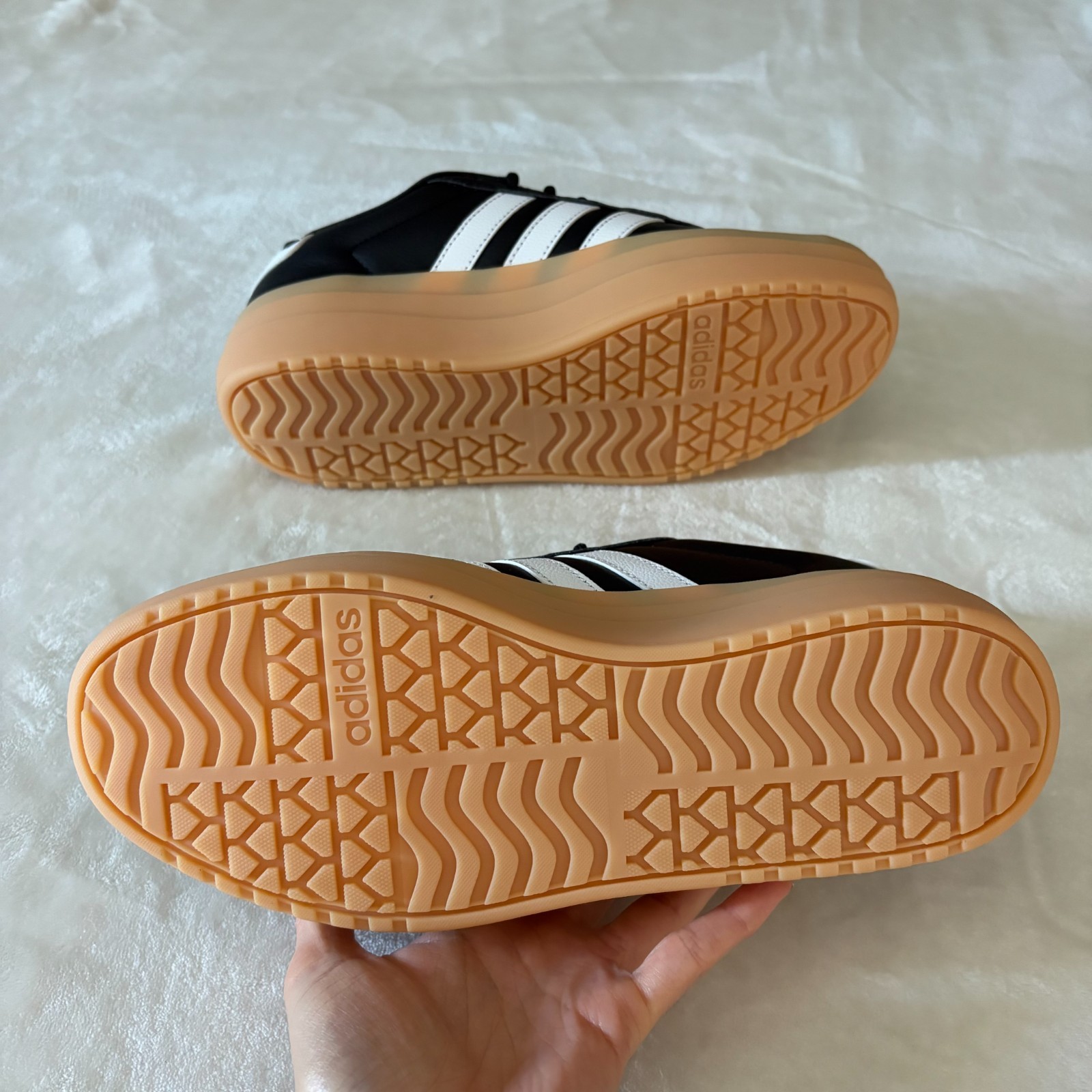 NEW Adidas Women’s VL Court Bold Casual Black White Multi sz – ih3081