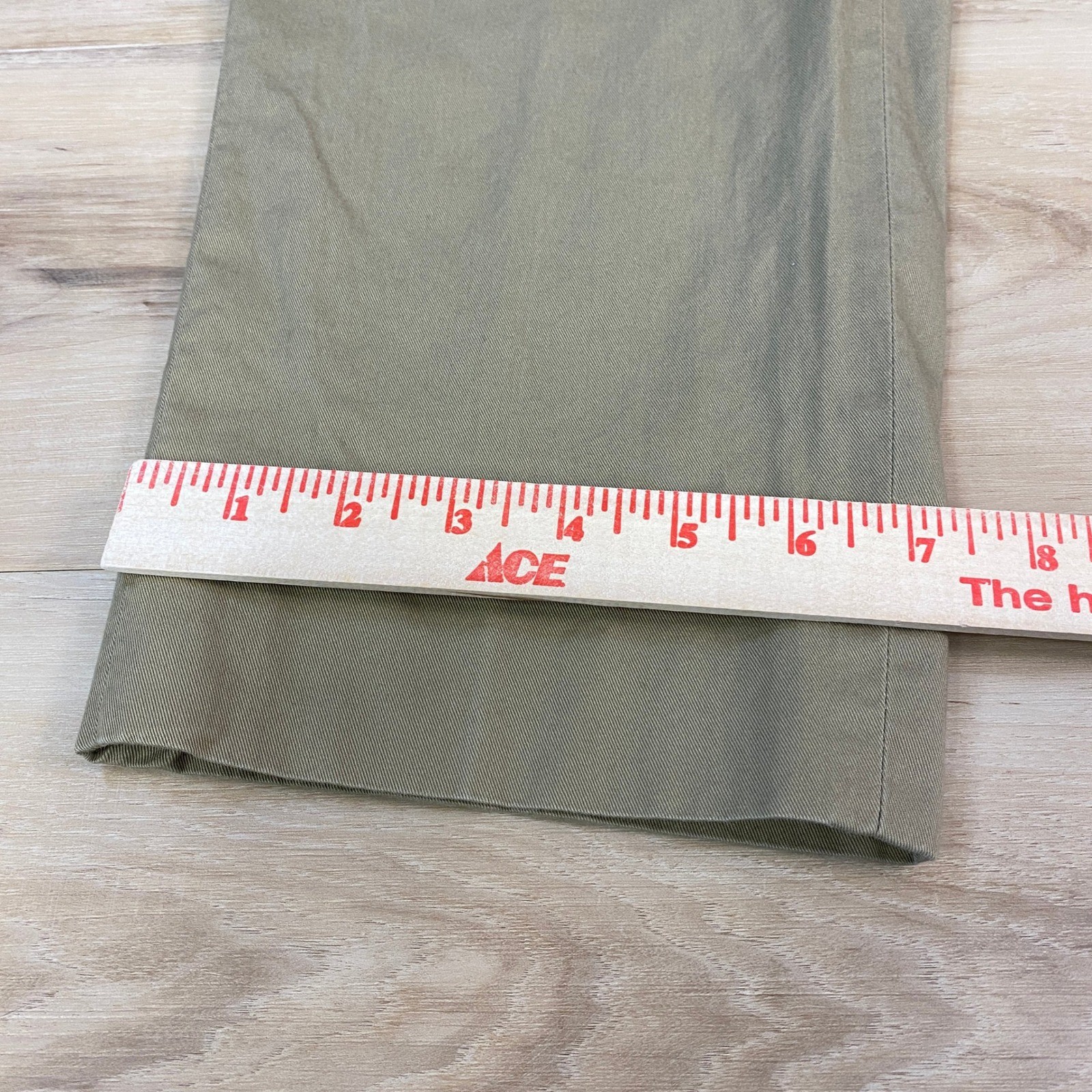 Indochino Chino Pants Mens 35×25 100% Cotton Straight Khaki Tan Classic