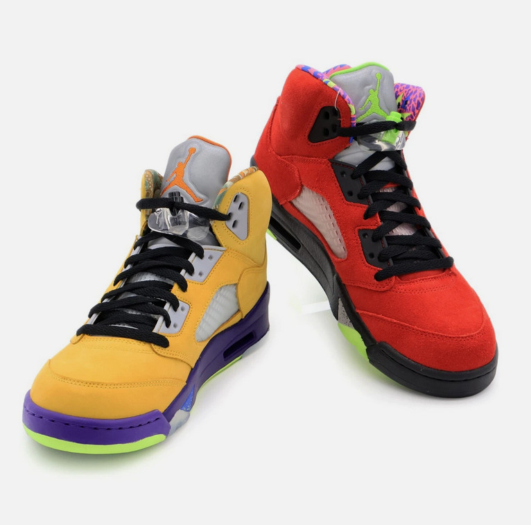 Jordan Air Jordan 5 Retro What the SE Solar Orange CZ5725-700 Suede Multicolor