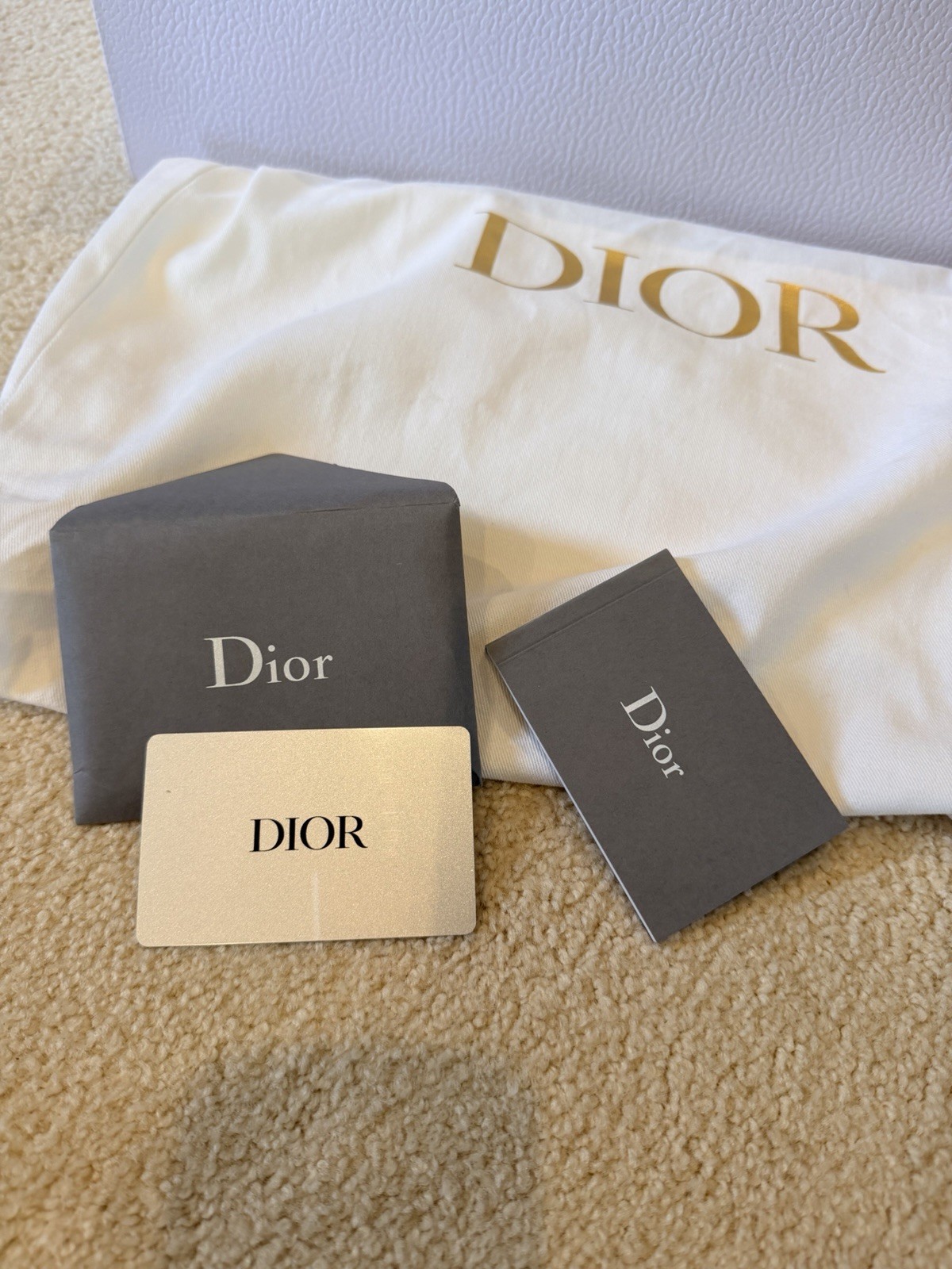 Dior Saddle Bag Medium Calfskin Leather Taupe