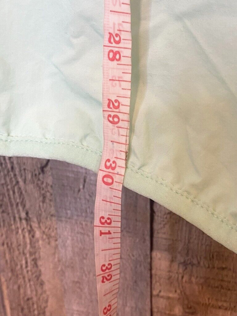 CHUBBIES Men’s Mint Green 1/4 Zip Button Snap Reversible Sherpa Jacket Size XL
