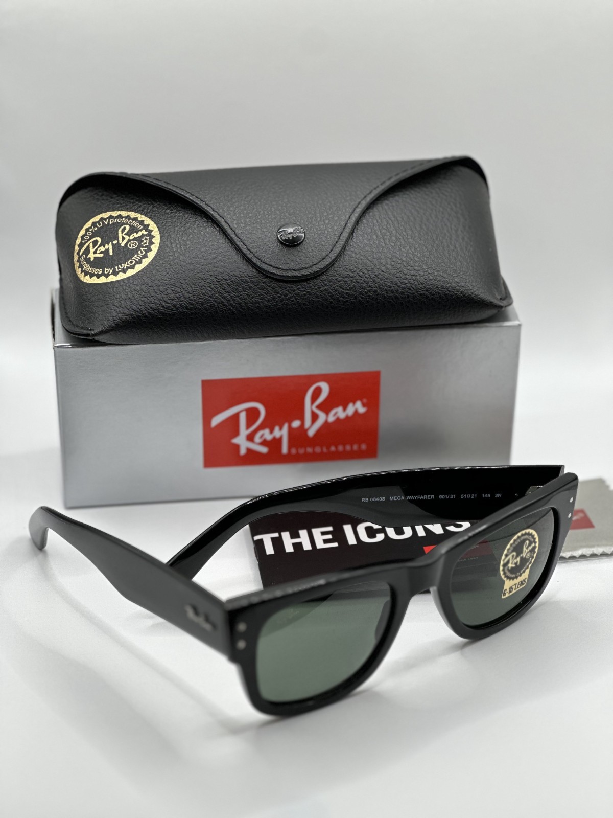 Ray-Ban MEGA WAYFARER Sunglasses RB0840S 901/31