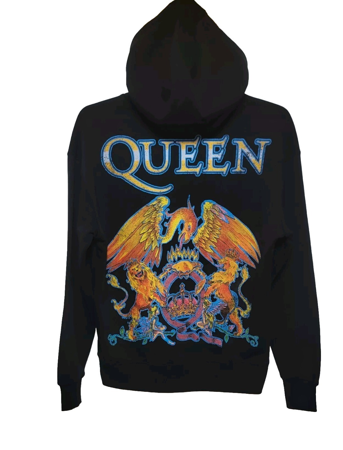 NWT Men’s QUEEN Official Merch Hoodie Premium Rock n Roll Sweatshirt Black