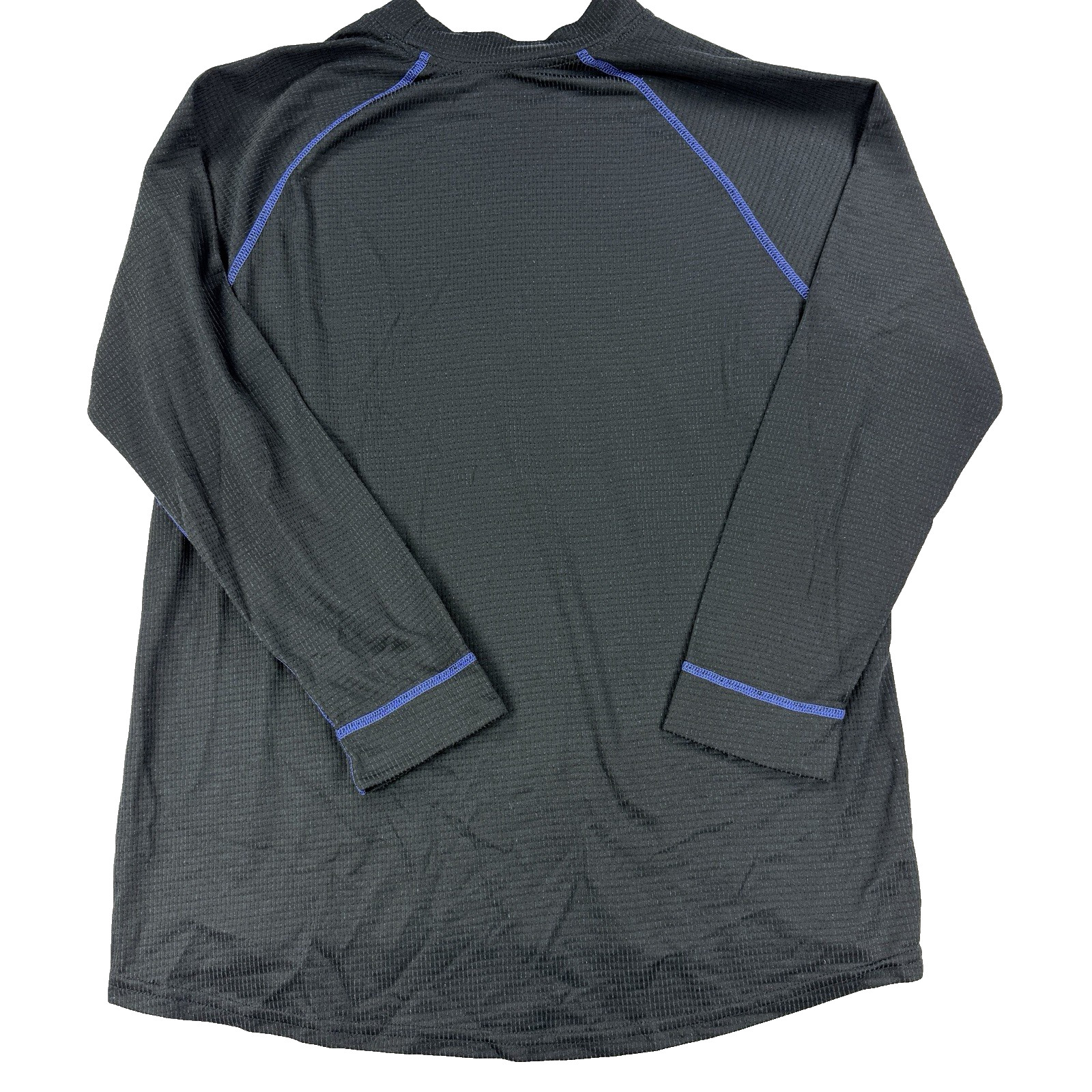 Mens Russell Dri Power 360 Long Sleeve Training Shirt Black Blue Size Large