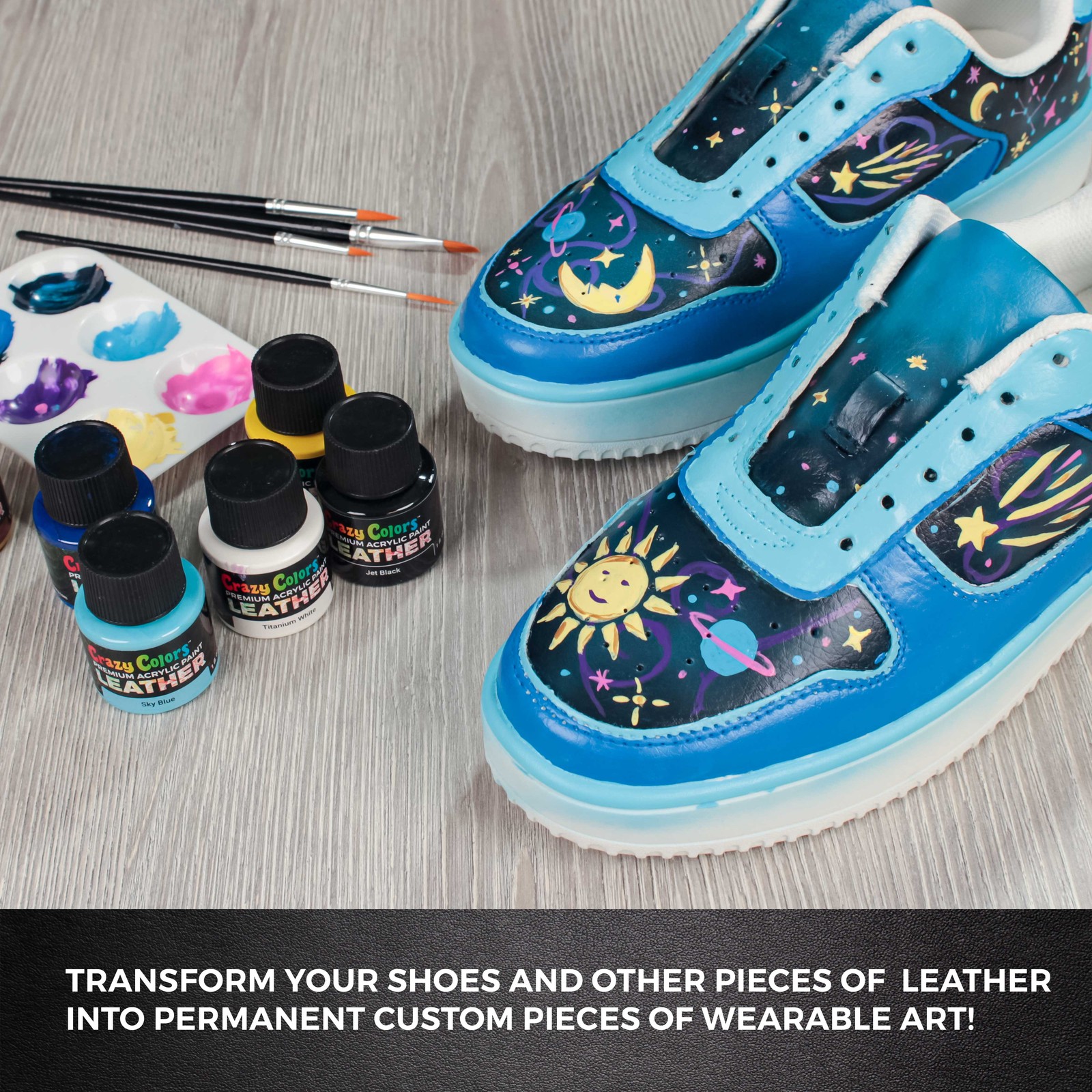 Titanium White Premium Acrylic Leather Shoe Paint, 2oz – Sneakers, Jackets, Bags