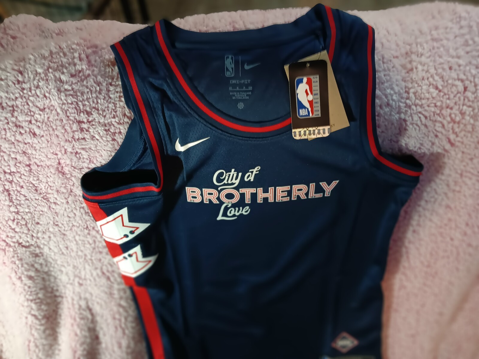 Nike Philadelphia 76ers City Edition NBA Basketball Jersey Size 40 (S)