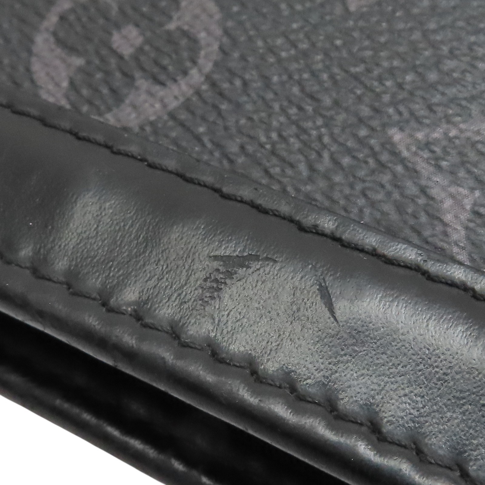 LOUIS VUITTON Pochette Voyage MM Cltuch Bag Monogram Eclipse Black M61692