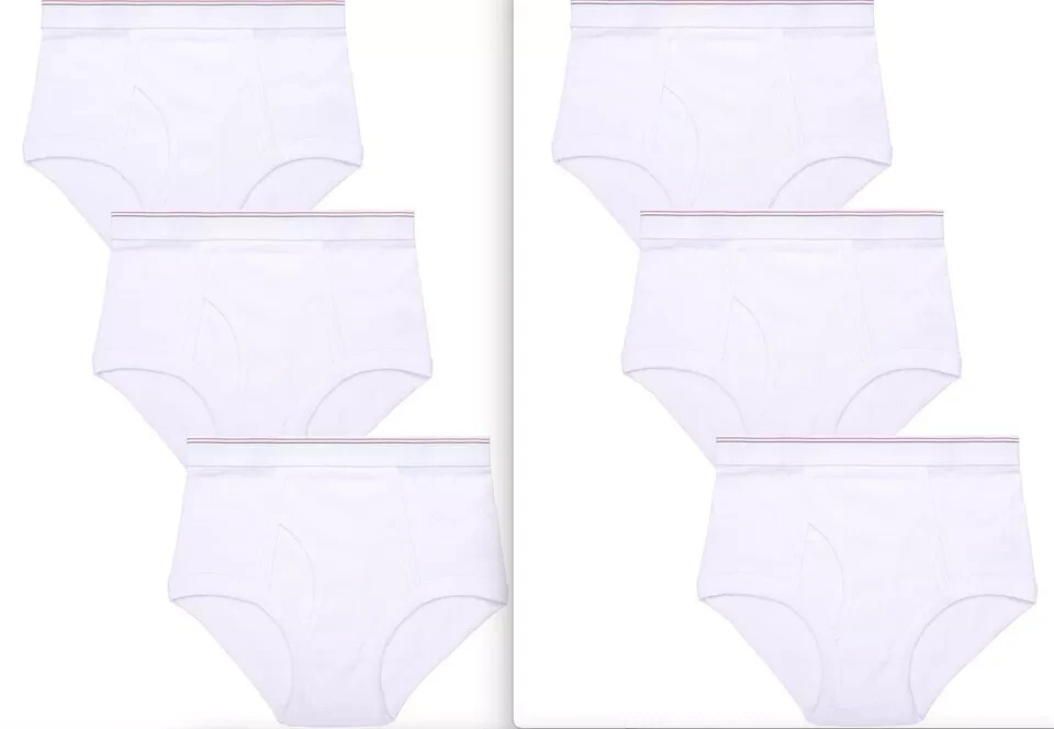 3 PK Men’s White Brief Cotton Blend Size S M L XL KING HUNTER
