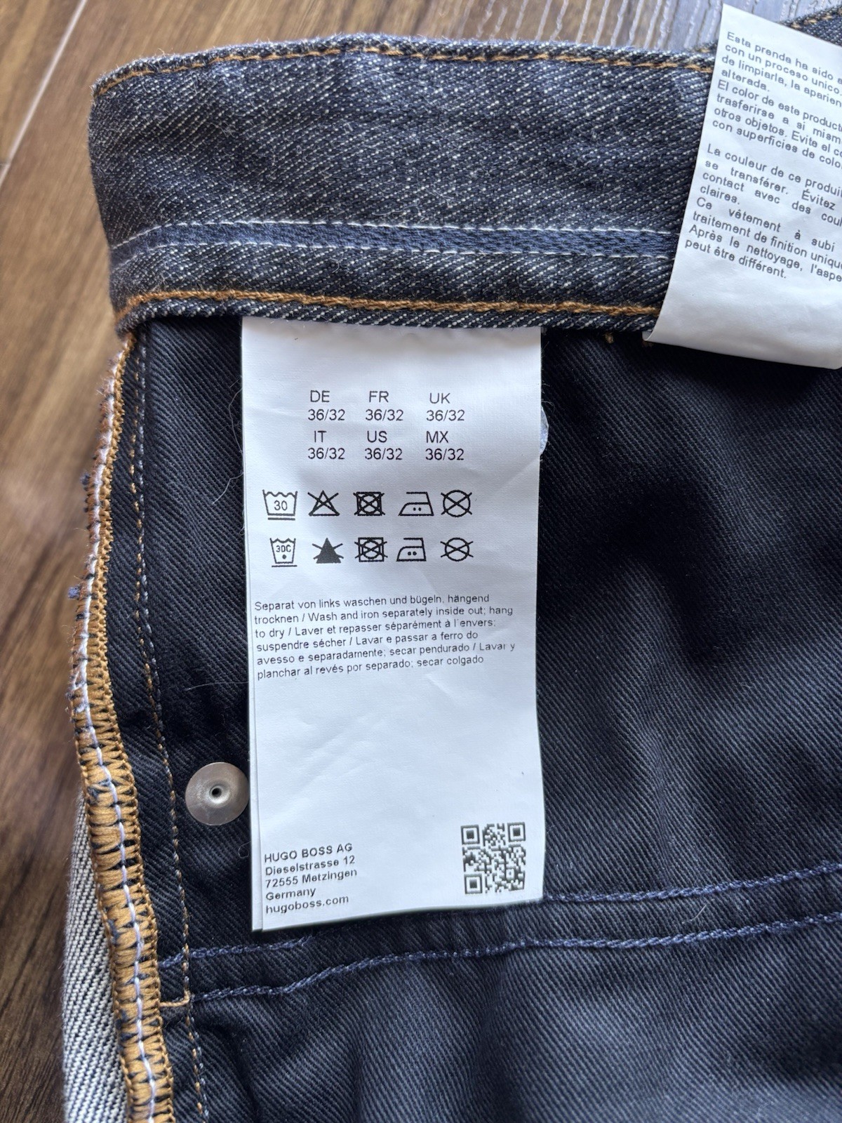 Hugo Boss “Delaware3-1” Candiani Denim Slim Straight W36 L32 BNWOT RRP £239