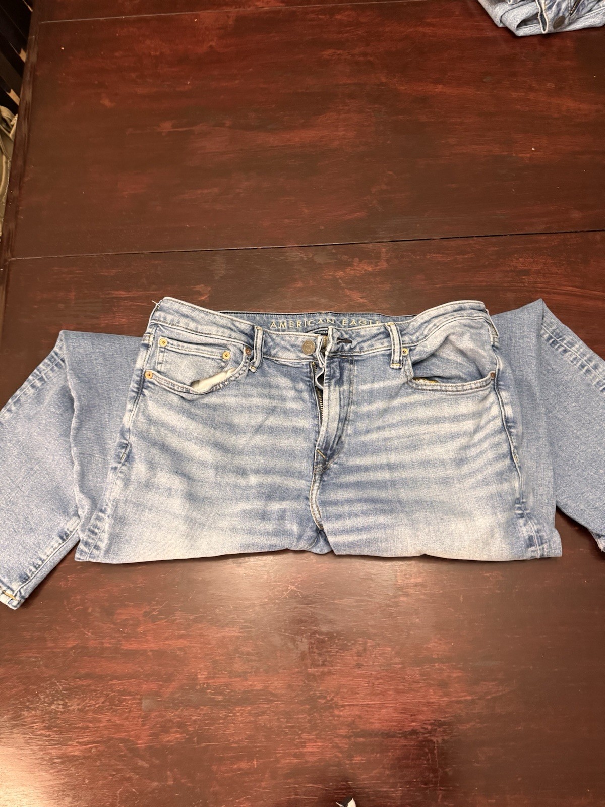 American Eagle AirFlex+ Straight Jeans – Light Wash – Men’s 34×30