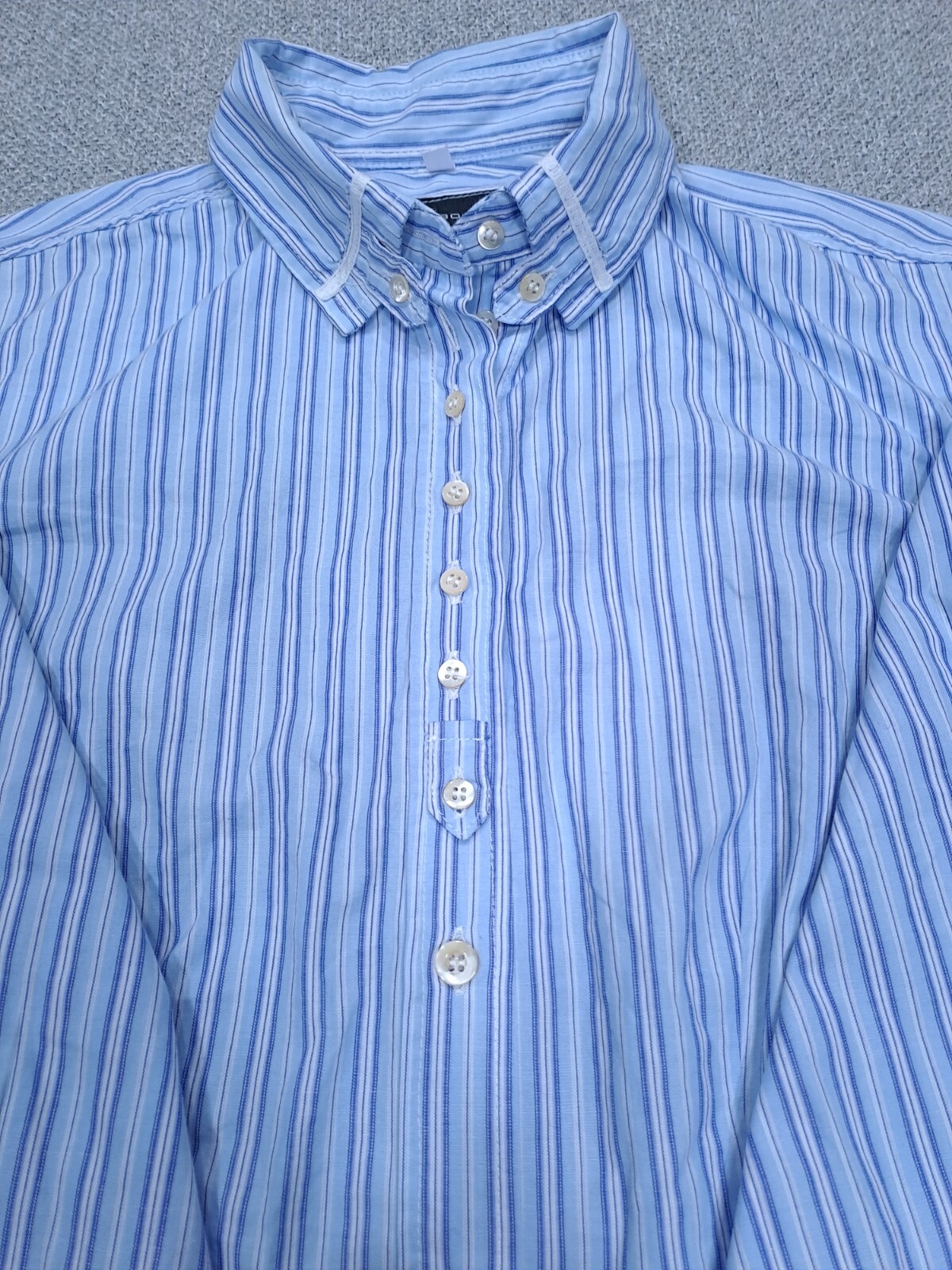 Giorgio Boldetti men’s tailoring shirt size XL blue striped high Italian tailoring