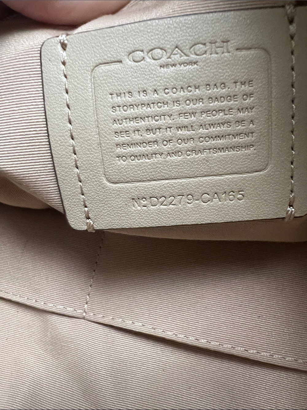 Coach Andy Tote with Embossed Horse and Carriage on Front