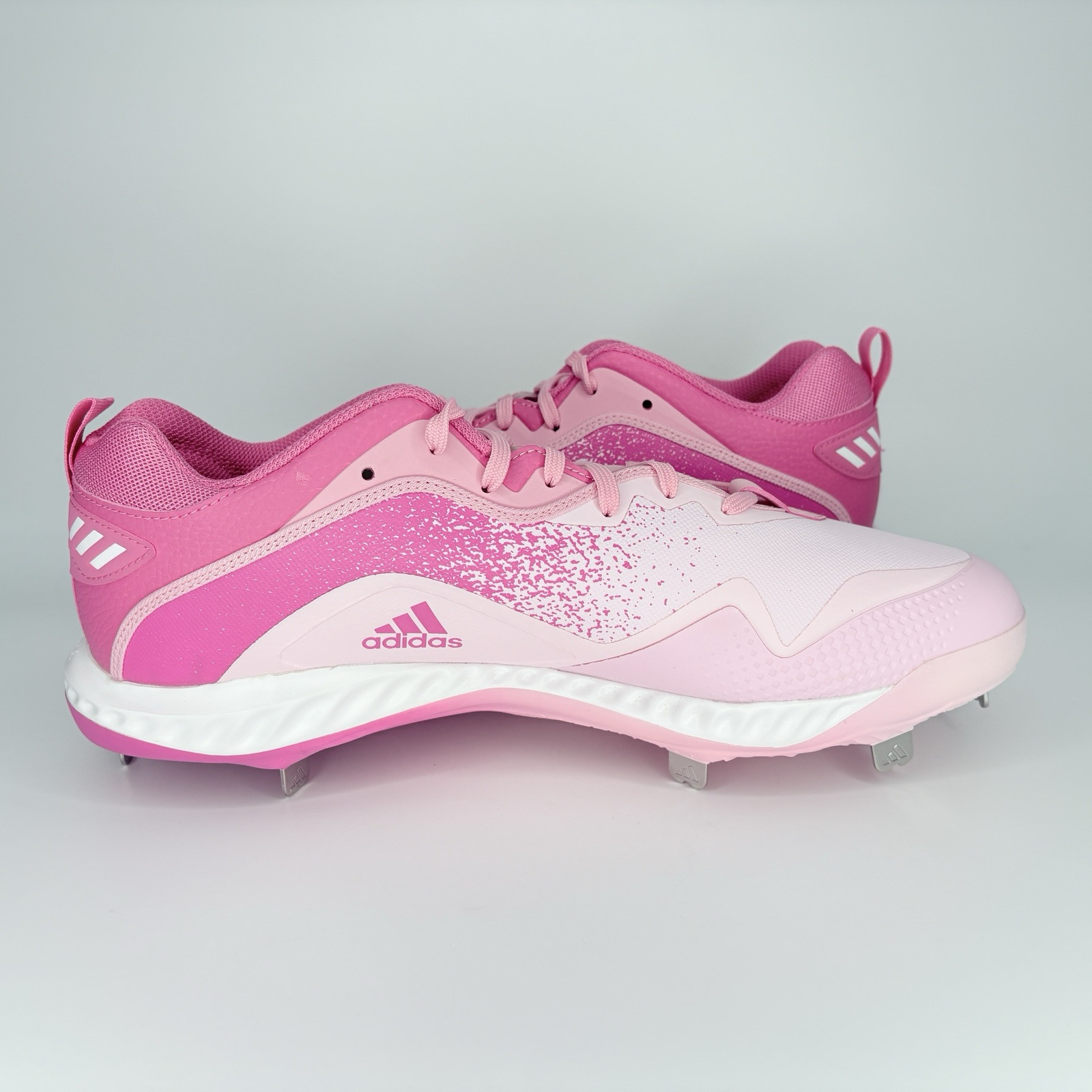 Adidas Icon Bounce 6 Pink Mothers Day Metal Baseball Cleats Men’s 13.5 GZ0443