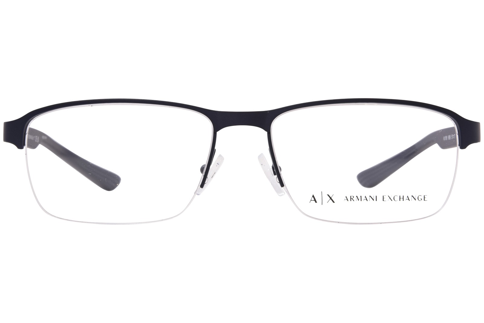 Armani Exchange AX1061 6099 Eyeglasses Frame Men’s Matte Blue Semi Rim 57mm