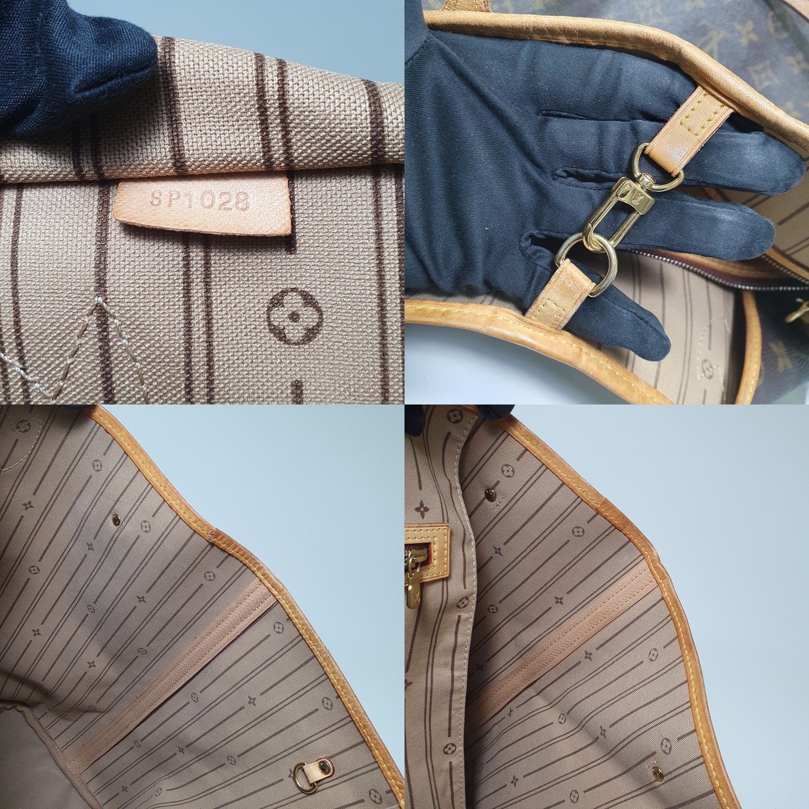 TARIFF FREE Authentic Louis Vuitton Neverfull GM Monogram M40157 Dust Bag CLA808