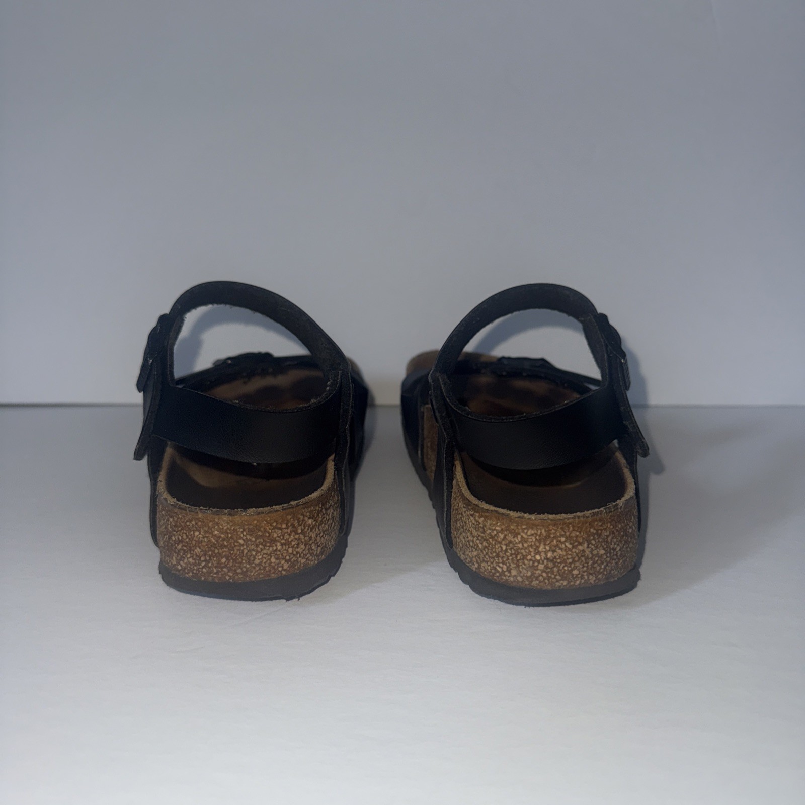 Birkenstock Womens Rio Slingback Black Birko-Flor Size 38 Normal Ankle Strap