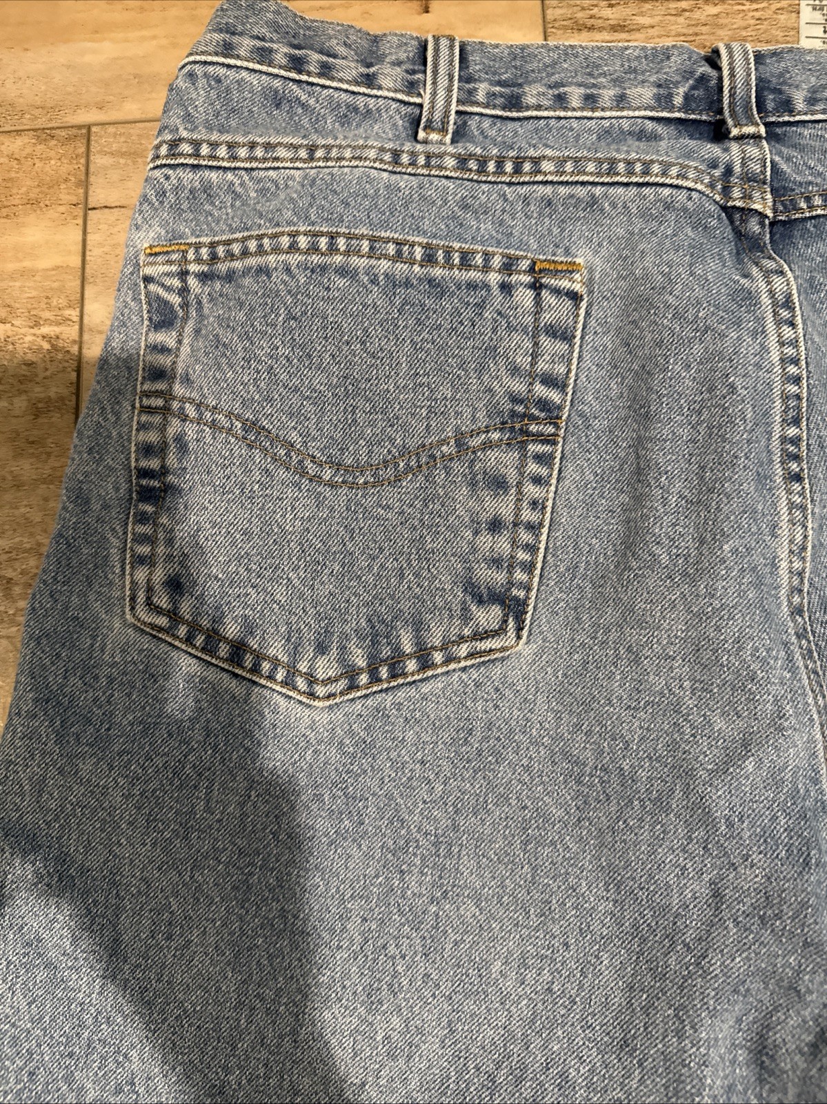Carhartt Jeans Mens 36×30 Blue Medium Wash Carpenter Dungaree Fit Workwear