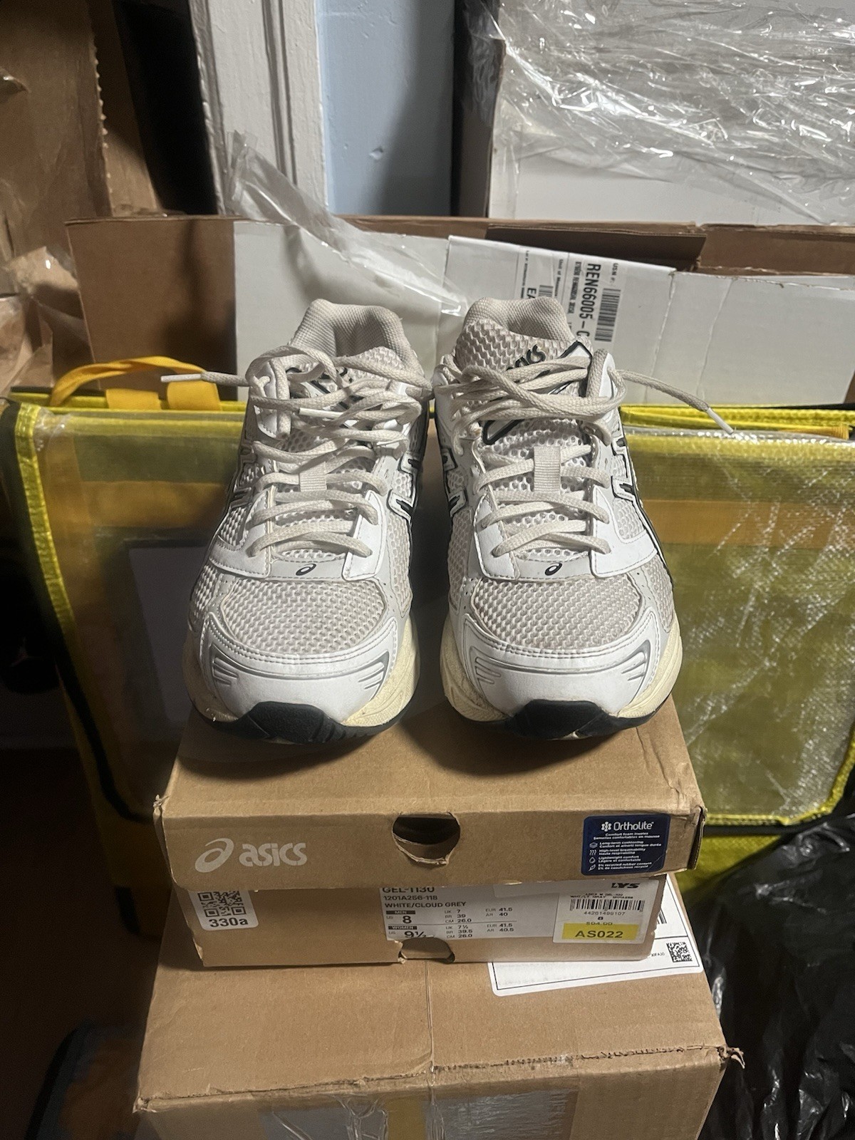 Size 8 – ASICS Gel 1130 White Cloud Grey With Box