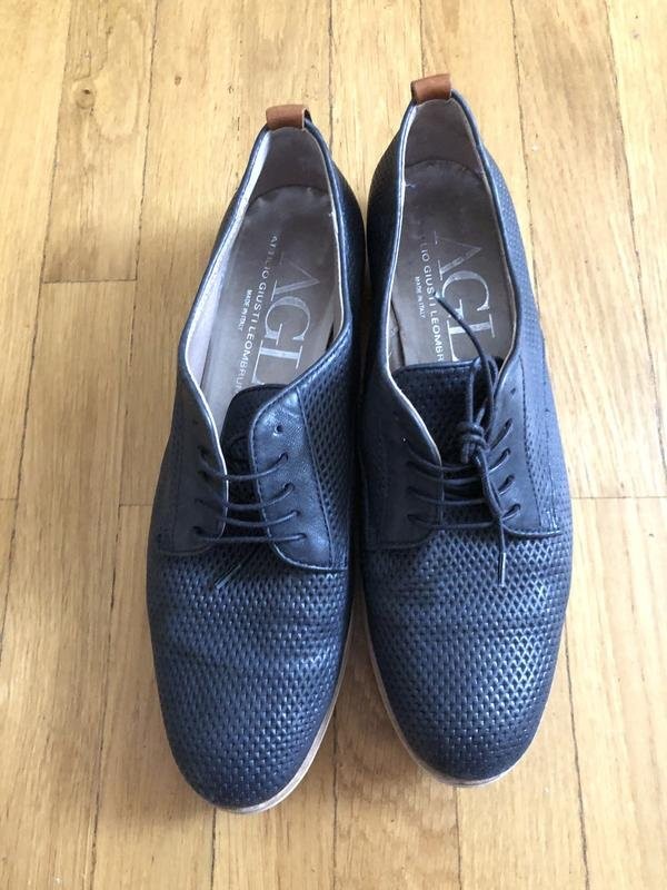 Women AGL Loafers Navy Leather 40