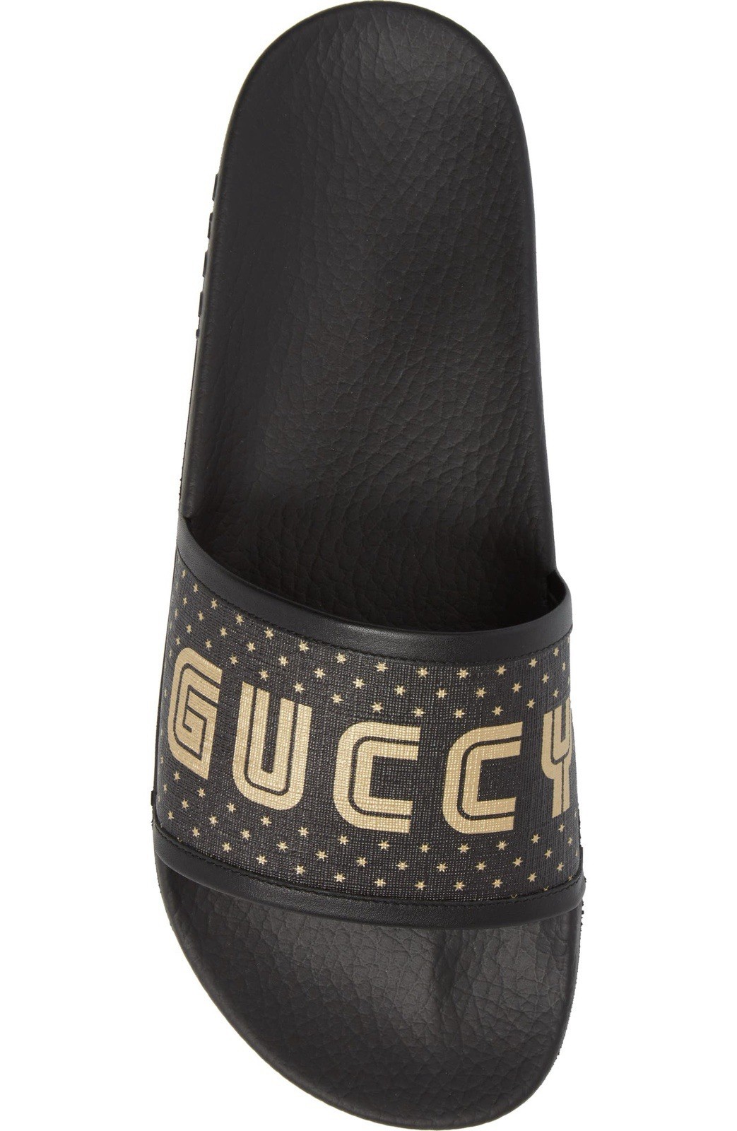 NEW GUCCI LIMITED EDITION SEGA Slides Gold/Black – (Size 8)