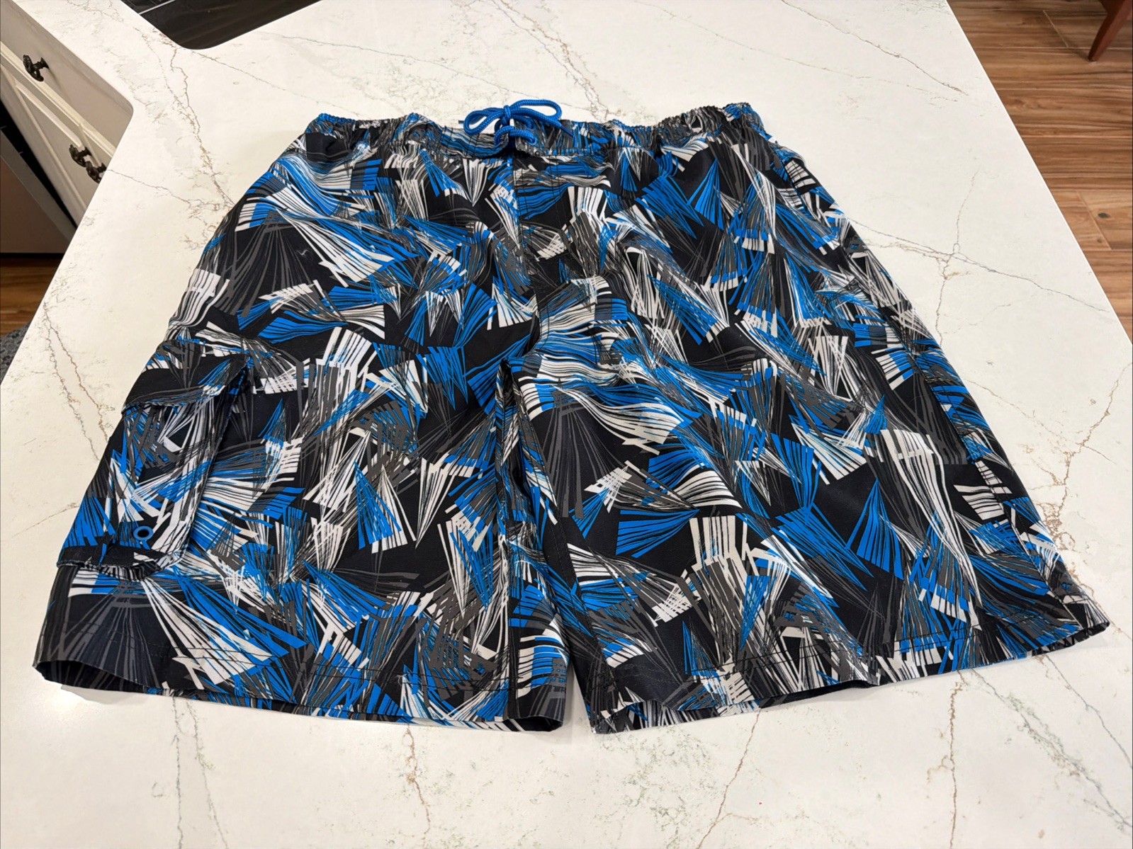 NWT Academy Sports ORAGEOUS Mens XL Swim/Board Shorts Blue Pockets 11” Inseam