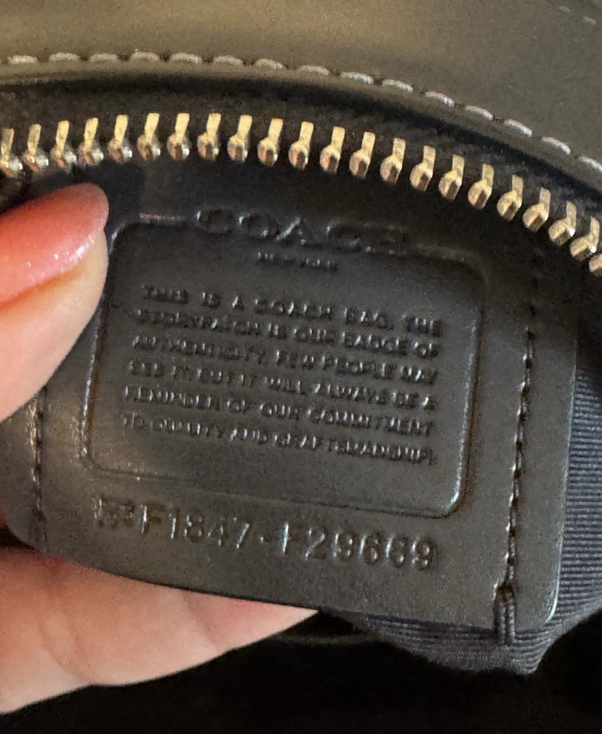 Coach Mini Bennett Satchel in a blue-grey Crossgrain Leather F29669