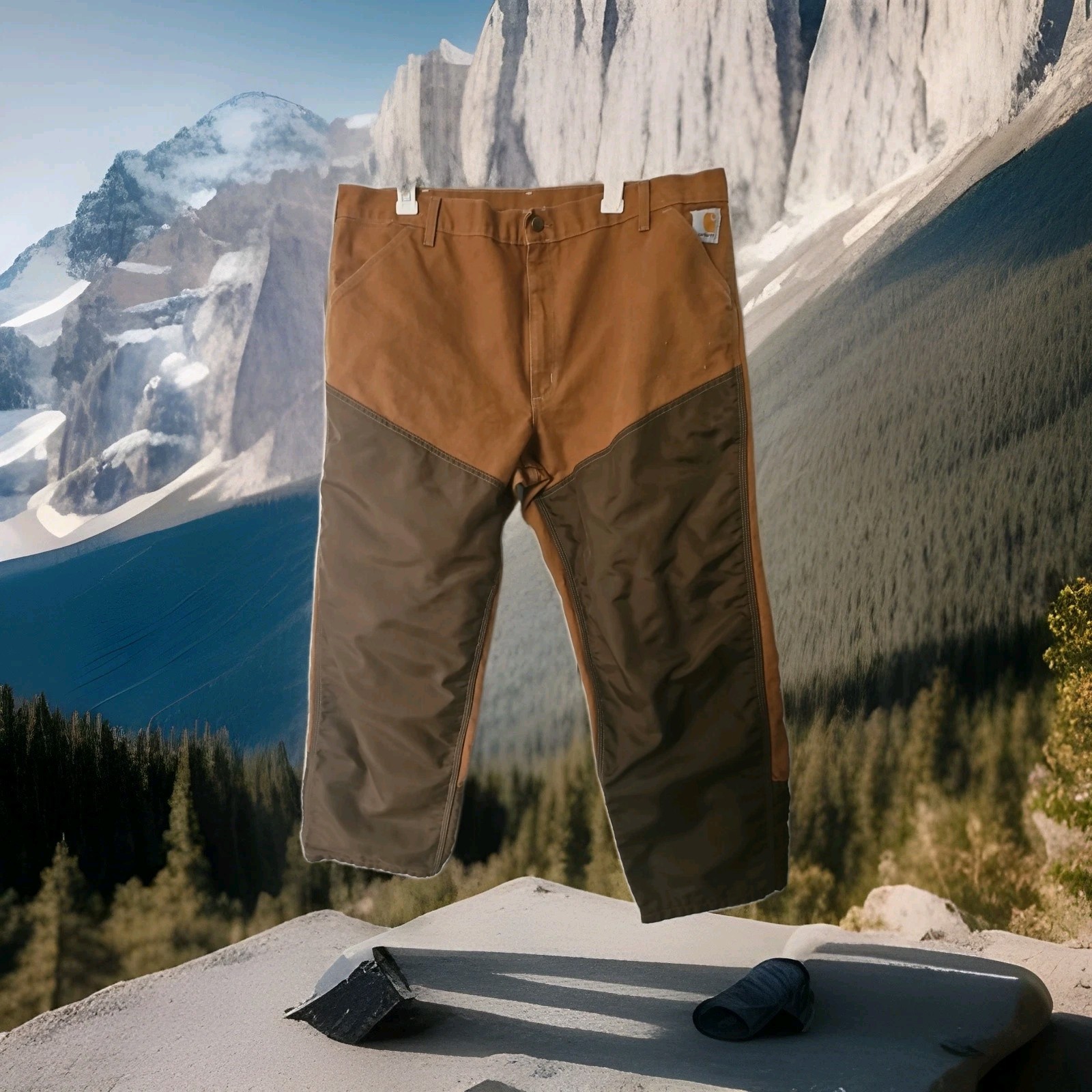 Carhartt Brush Guard Canvas/ Nylon pants 42×30 VTG USA Hunt Bushcraft
