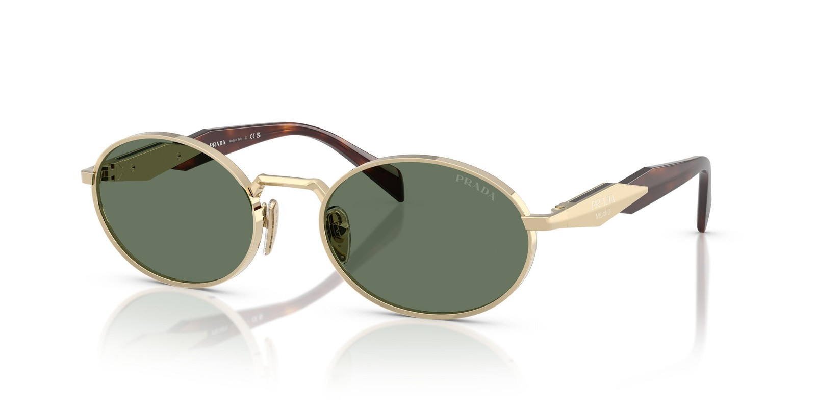 NEW Prada 65ZS Sunglasses ZVN70L Gold 100% AUTHENTIC