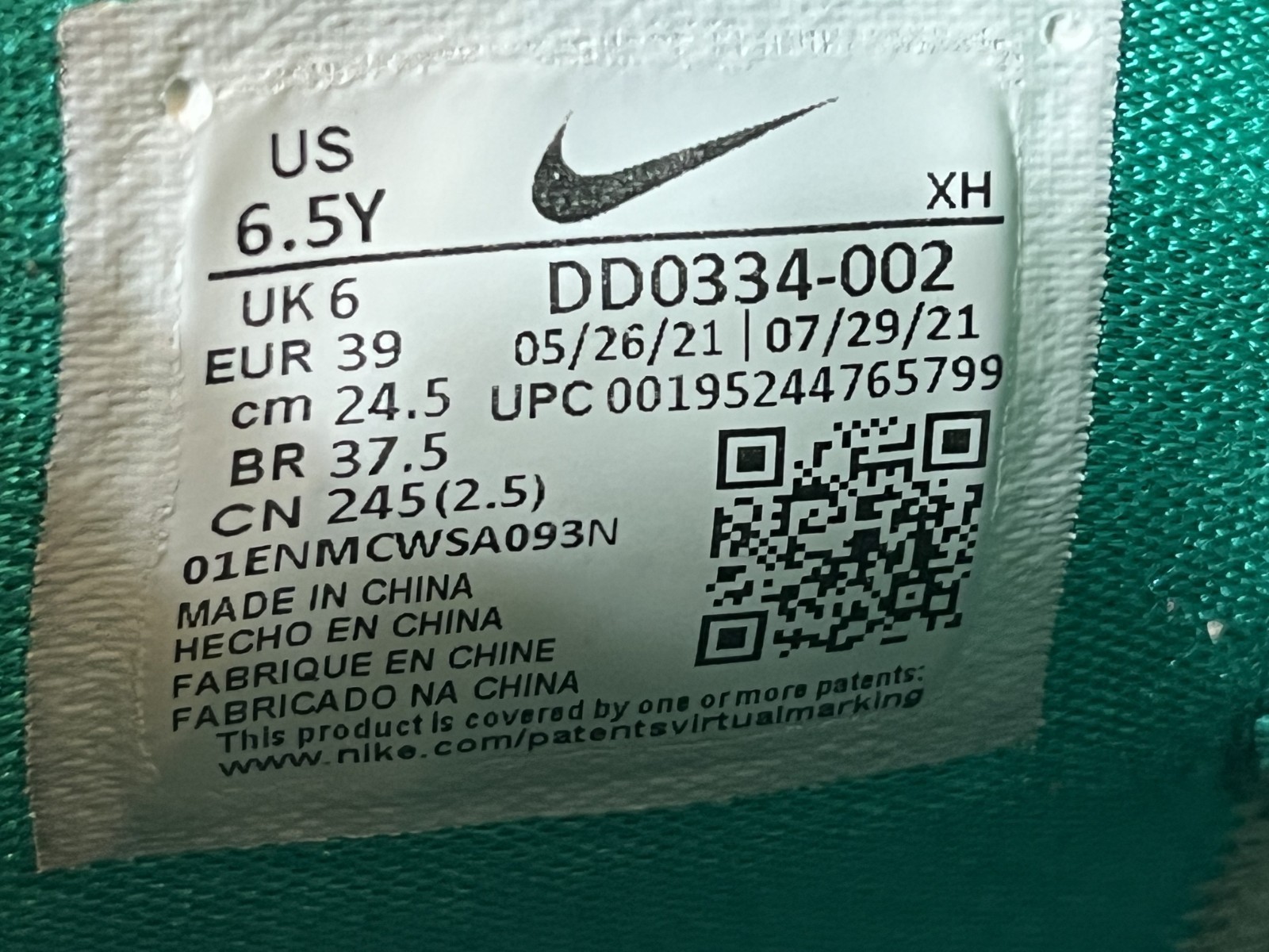 Nike Kyrie Infinity GS Keep Sue Fresh Golden Tribute DD0334-002 Size 6.5Y