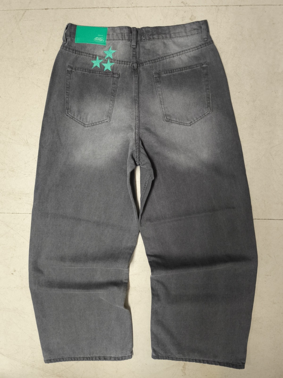 Scuffers Jumbo Pants Washed Grey Baggy Denim Jeans W32 – BNWT