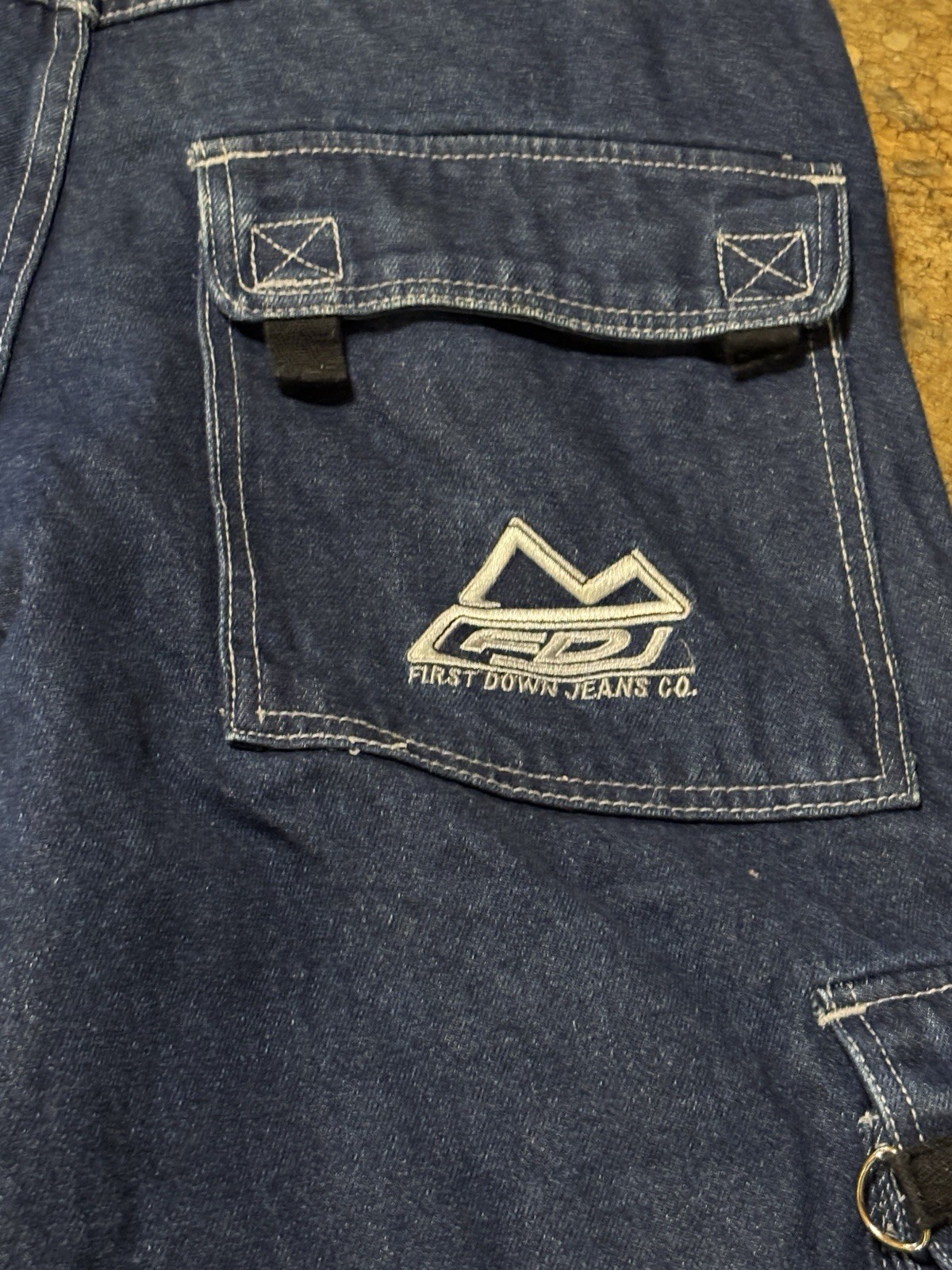 Vintage Y2K First Down The Jeans Baggy Cargo Size 32/34