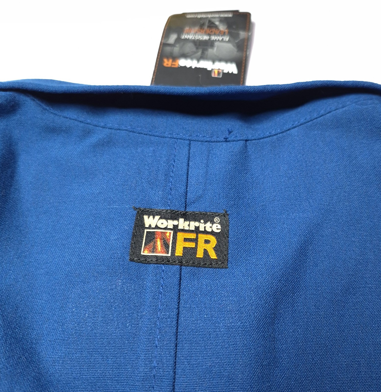 Workrite FR Lab Coat Large Regular Nomex IIIA Royal Blue KNL8RB UC University CA