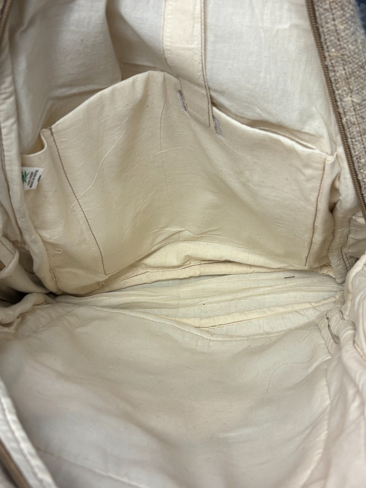 HEMP Backpack Eco-Friendly ReThink Himalayan Beige Rucksack Casual NWOT Hippie