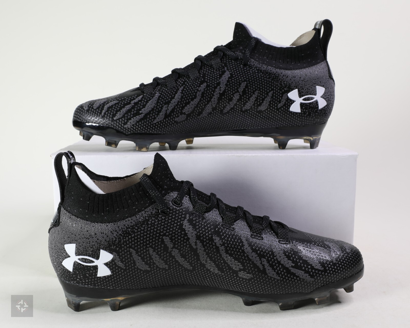 Under Armour Spotlight Lux MC Black Football Cleats Mens Size 13.5 (3023959-001)