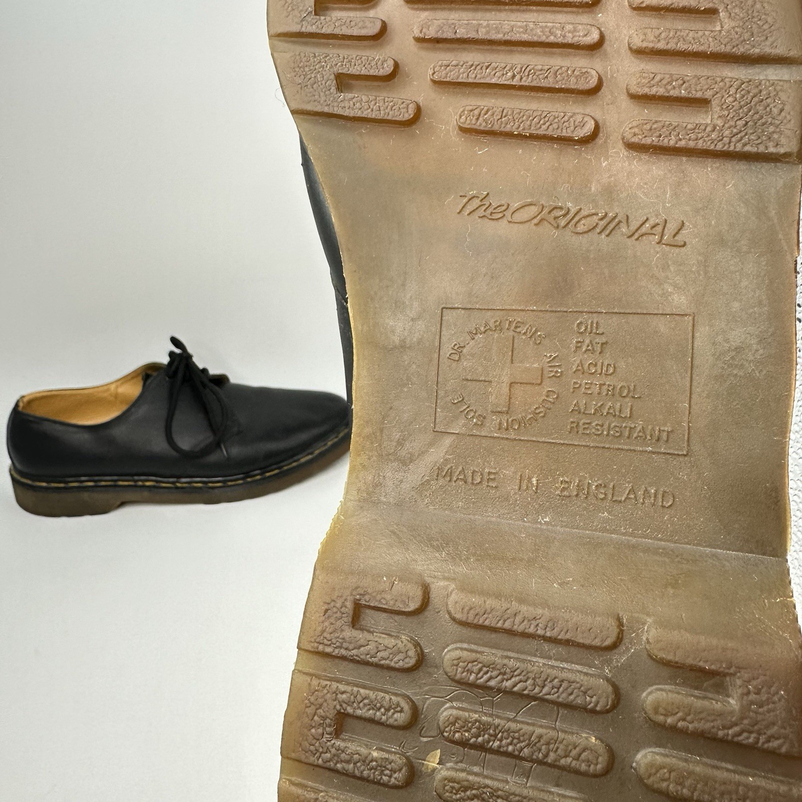 Vintage early 1990s Doc Martens 1461 shoes Made in England Men 12 UK 12.5- 13 US