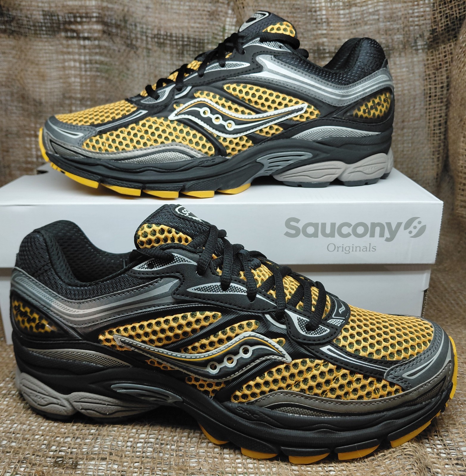 Saucony ProGrid Omni 9 Gold/Carbon (SE) Mens 11 W 12.5 New In Box Running Shoes