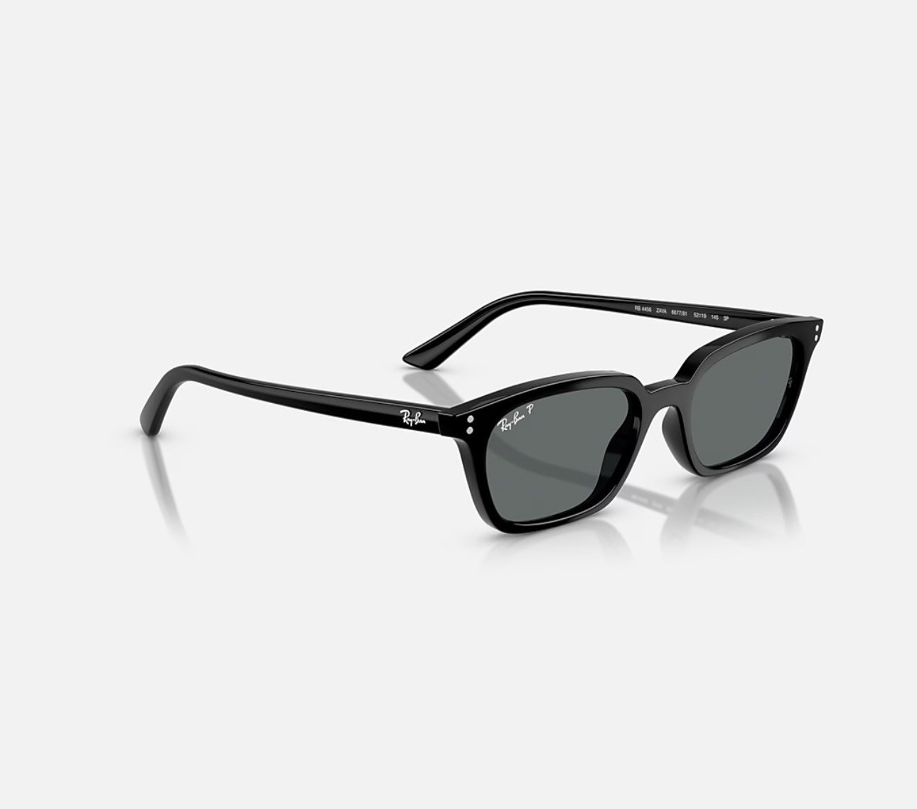 Ray-Ban ZAYA BIO-BASED Polished Black frame grey lens