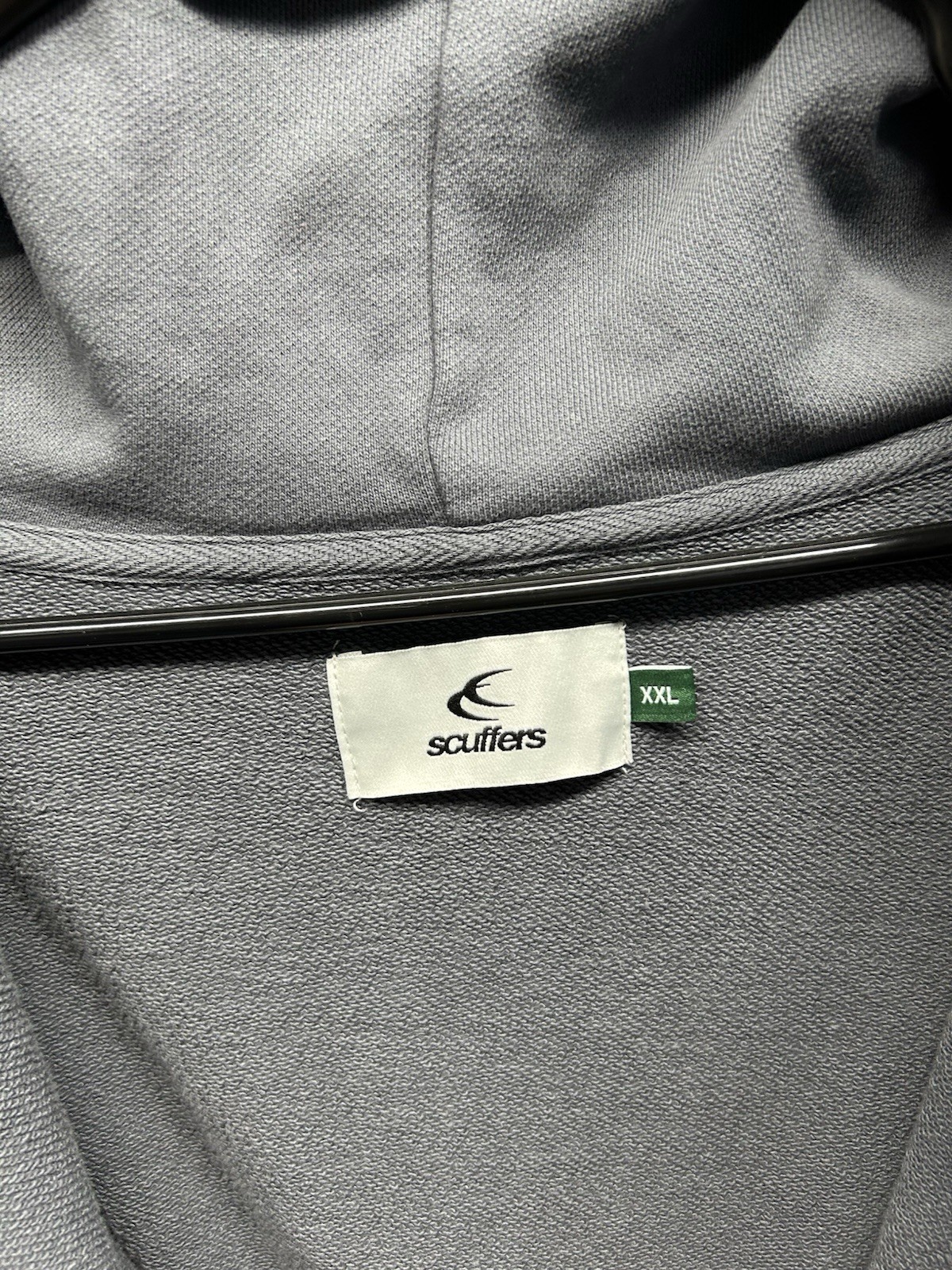 Scuffers Hoodie Mens 2XL Gray Full Zip Everyday Urban Aesthetics Streetwear Logo