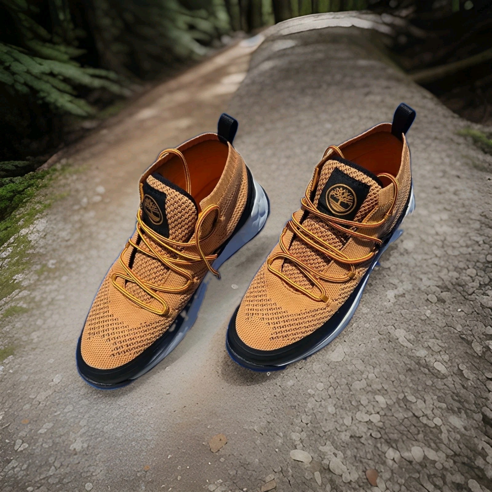 NEW Timberland Solar Wave Mid Men Size 9.5 0A2BP9 Wheat Nubuck Black Hiking Boot