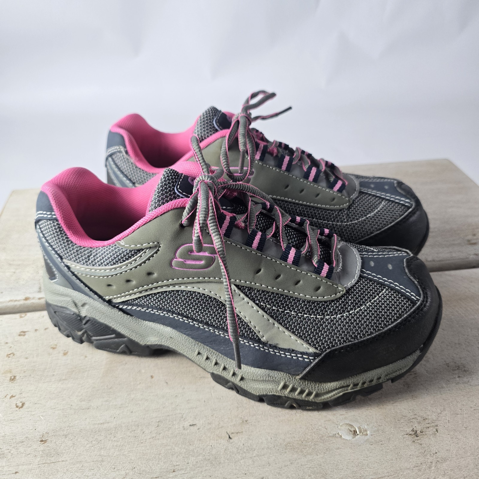 Mint Skechers Doyline Work Composite Toe Memory Foam Sneakers Work Shoes 8