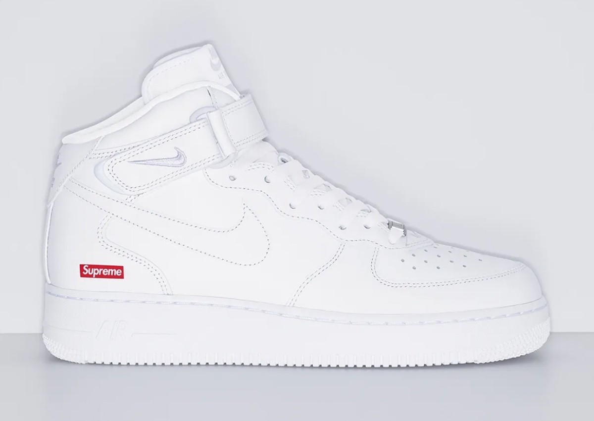 Supreme Nike Air Force 1 Mid SP White FZ8784 100
