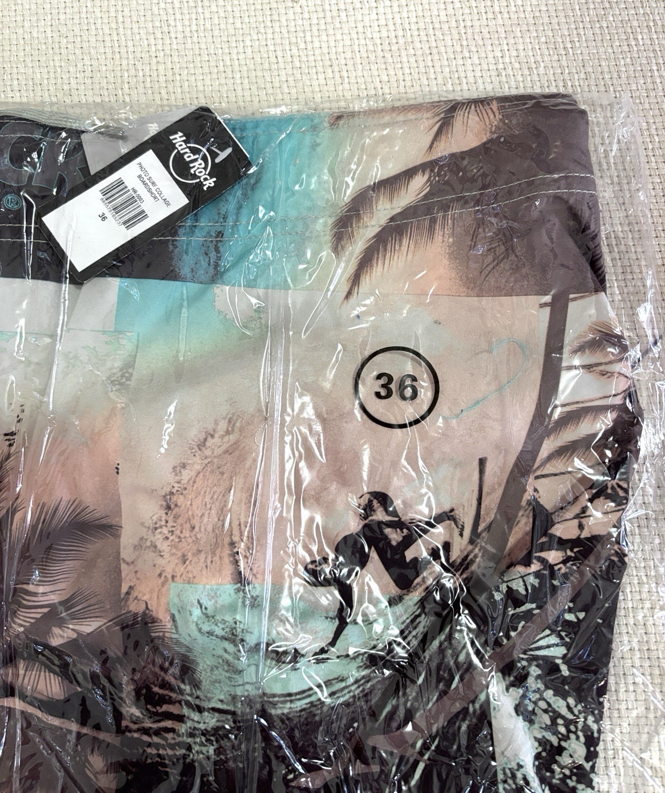 Hard Rock Cafe Board Shorts Mens 36 Surf Swim Trunks NWT Beach Vibe Superior￼