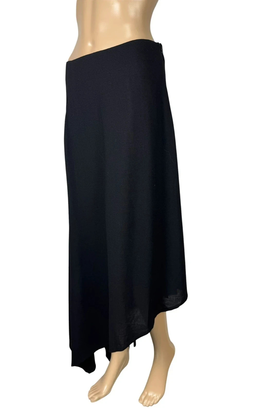 Ann Demeulemeester Asymmetrical Maxi Skirt Wool size 38