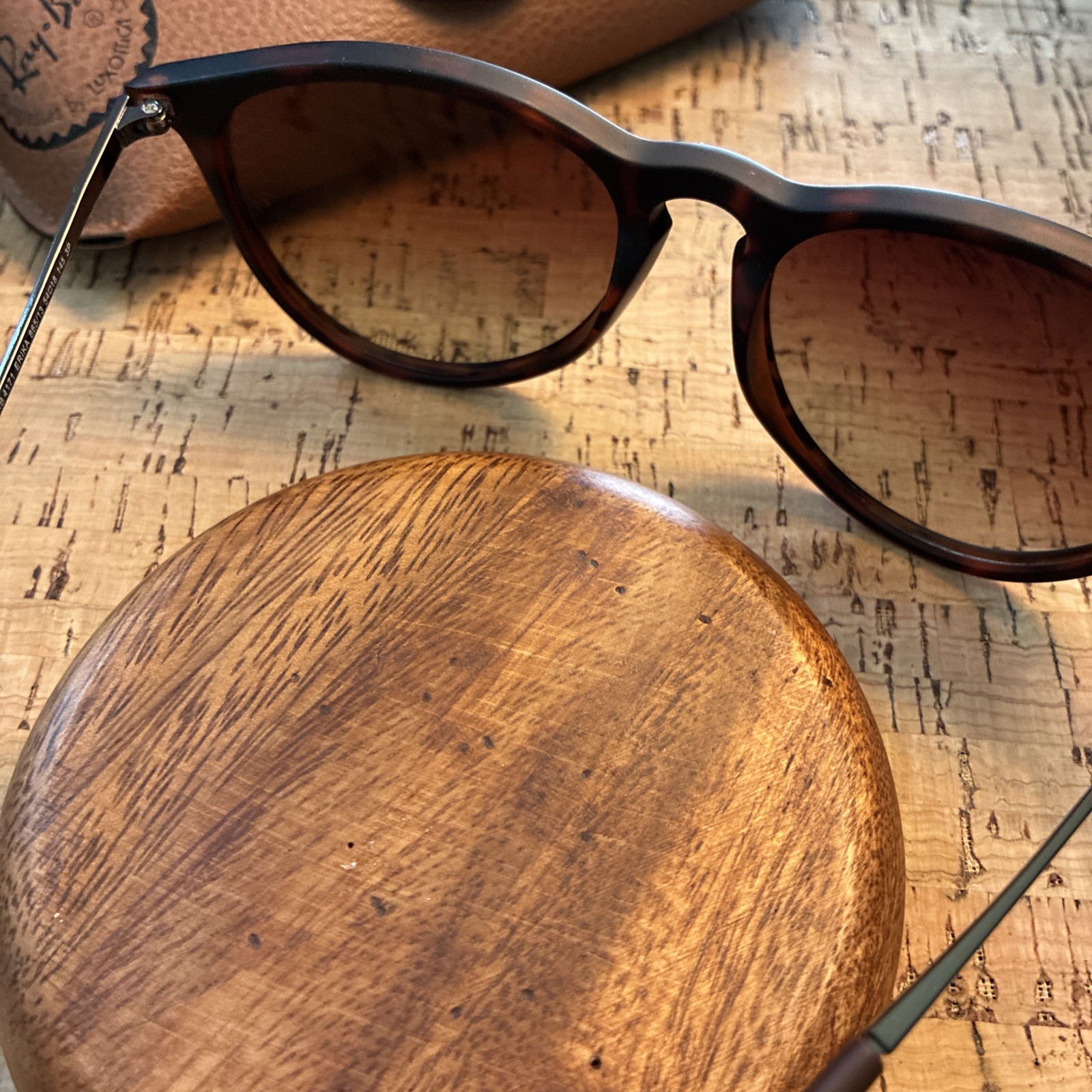 Rayban Erika RB4171 Tortoise Matte / Gradient Brown Sunglasses