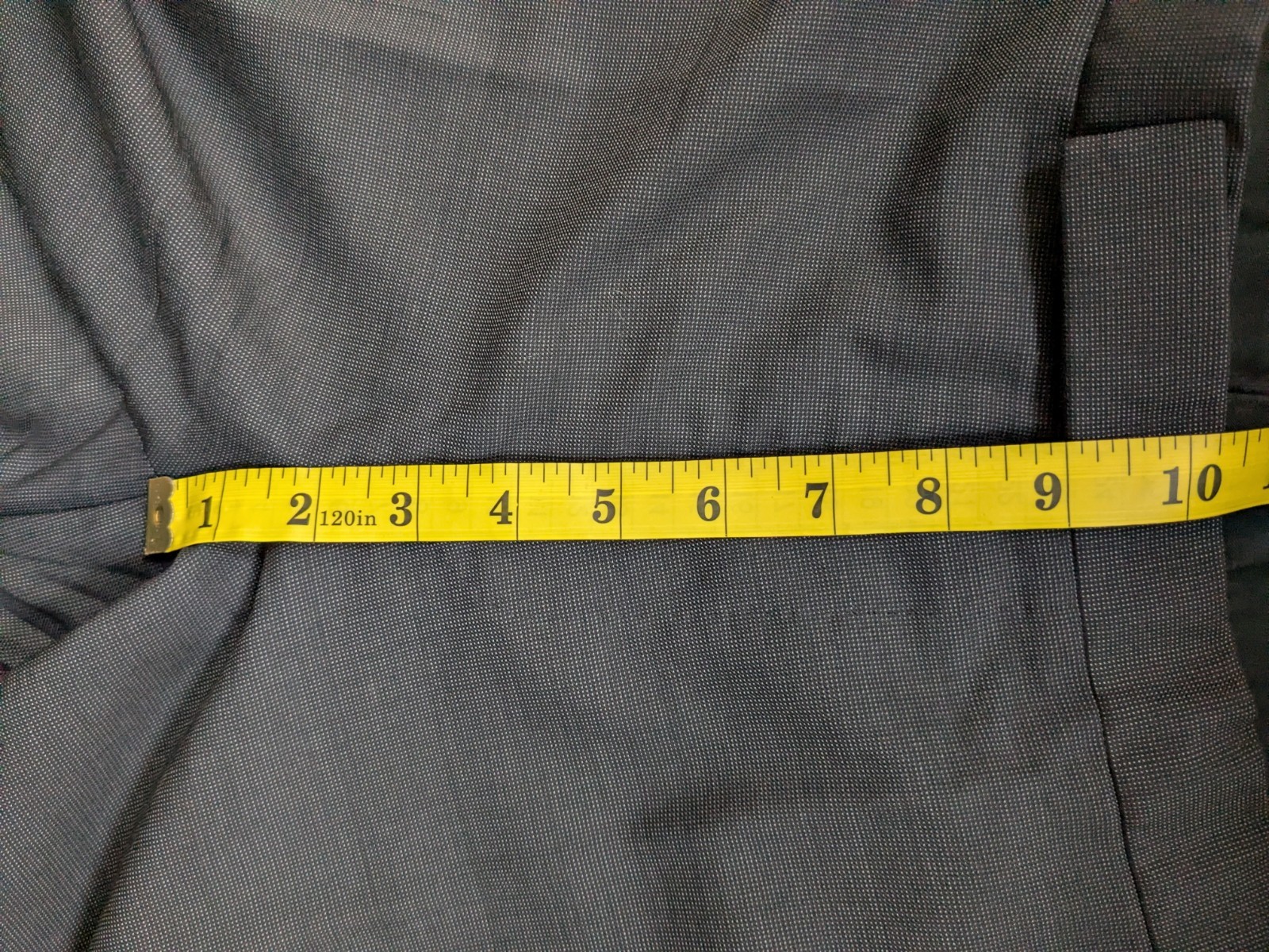 Ralph Lauren Black Label Italy Gray Nailhead Suit 40R 31×31 Full Canvas Wool
