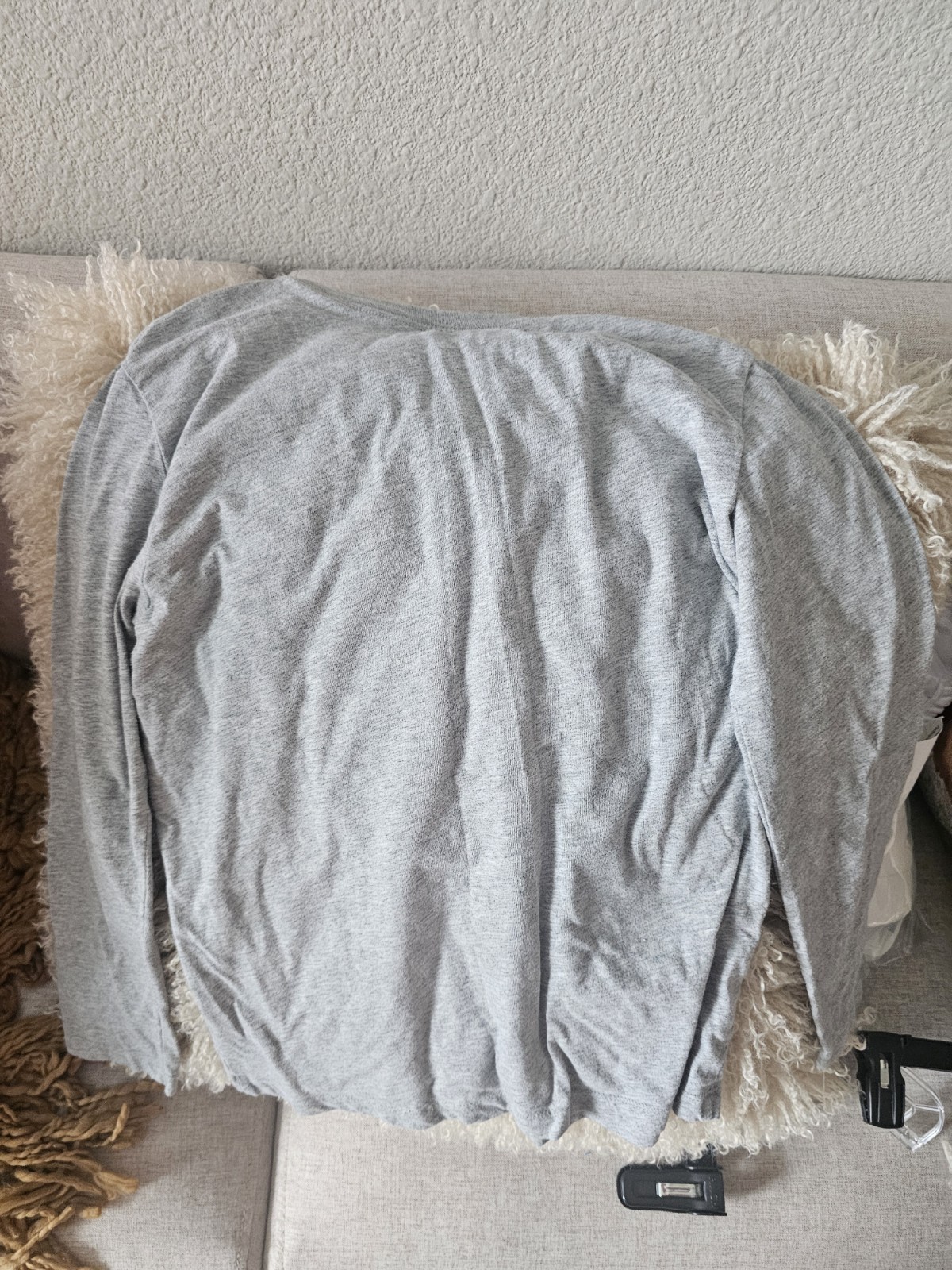 Xhilaration Gray Long Sleeve Graphic Print Crew Neck T-Shirt L/G 10/12