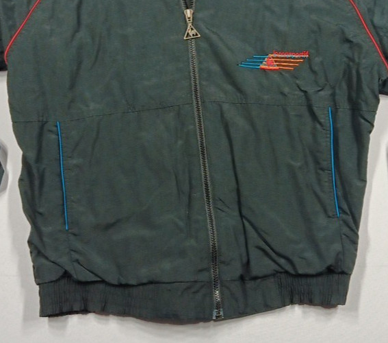 Le coq sportif Vintage Lined Jacket Men’s Med. Full Zip Sport Windbreaker