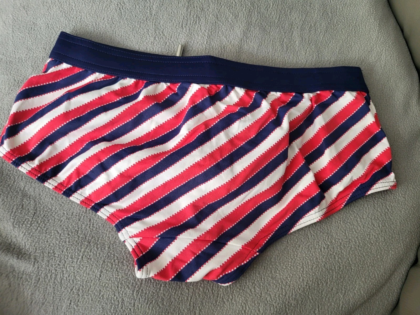 Bruno Banani Nautical Retro Swim Brief – Navy, Red & White – Size Medium – NEW